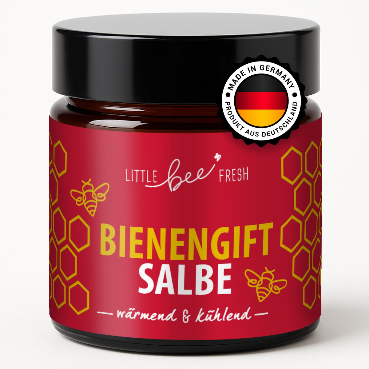 1-Monatsvorrat: 1x Bienengiftsalbe wärmend & kühlend