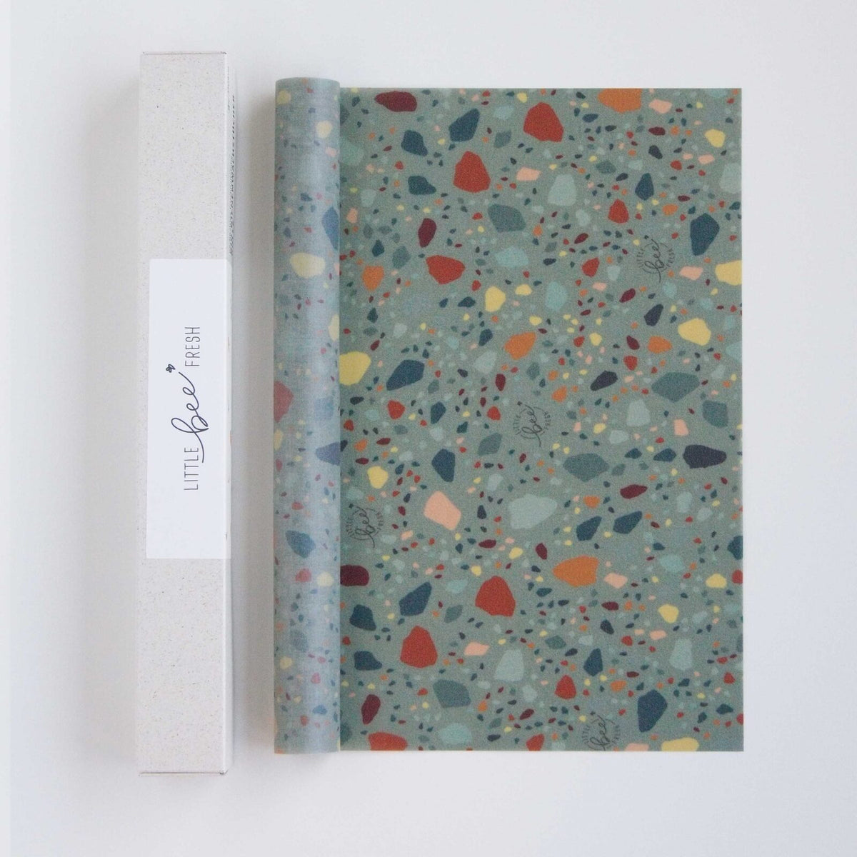 Bienenwachstuch-Rolle Terrazzo