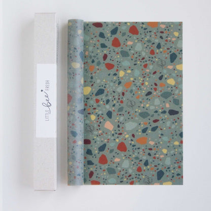 Bienenwachstuch-Rolle Terrazzo