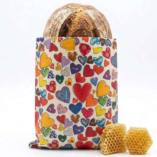 großer Beutel mit Bio-Bienenwachs - Von Herzen - Stefanie Steinmayer x little bee fresh