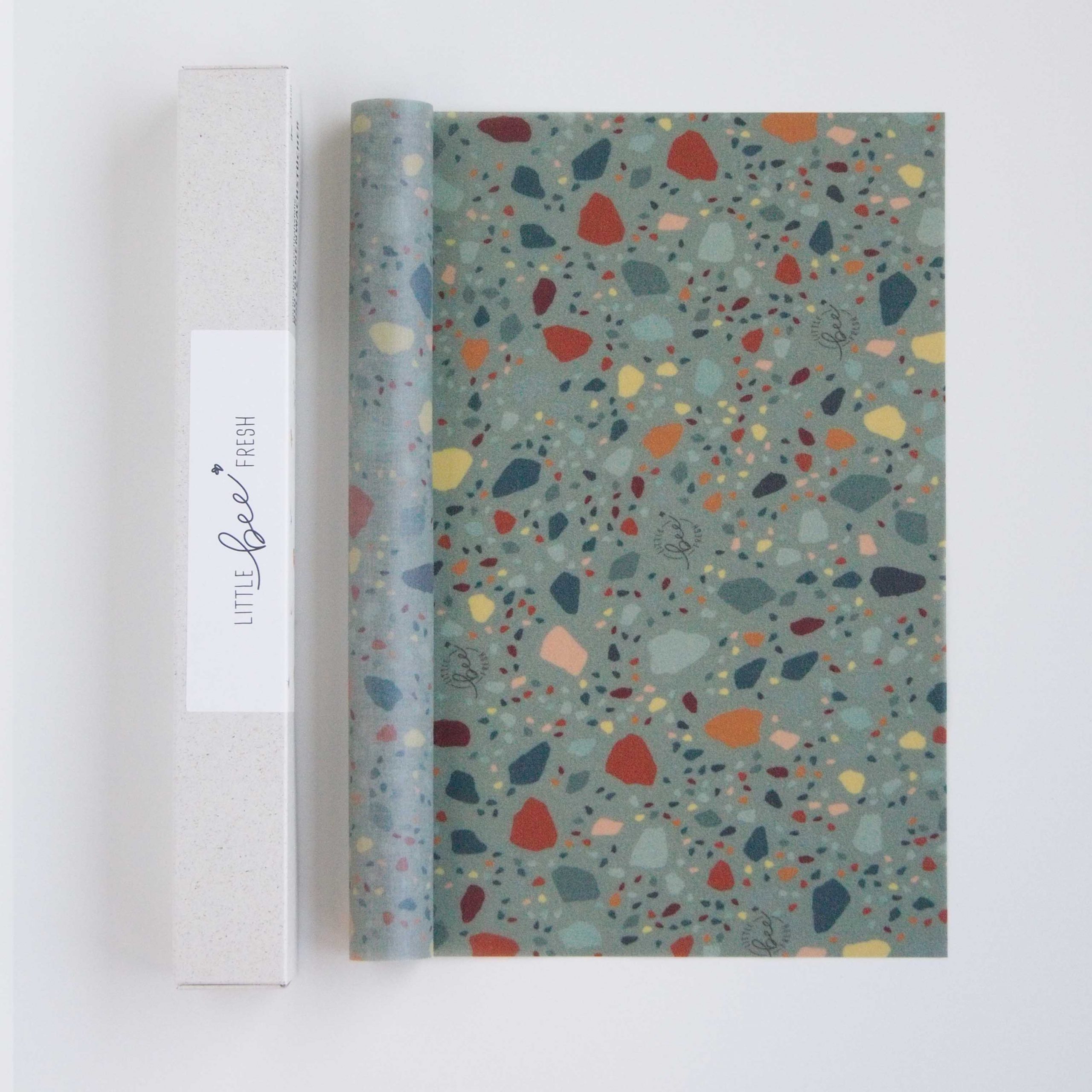 Bienenwachstuch-Rolle Terrazzo